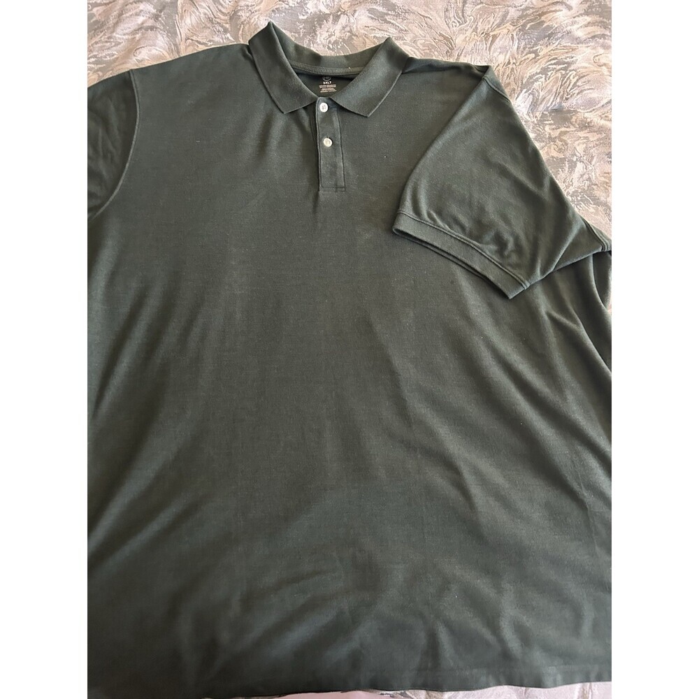 Men’s Big N Tall Sz 5X Green H &B Polo - Picture 2 of 4
